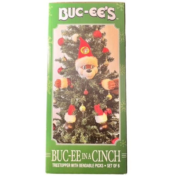 New Buc-Ee In A Cinch Christmas Tree Topper With Bendable Picks 6 Separate Piece - Picture 3 of 8